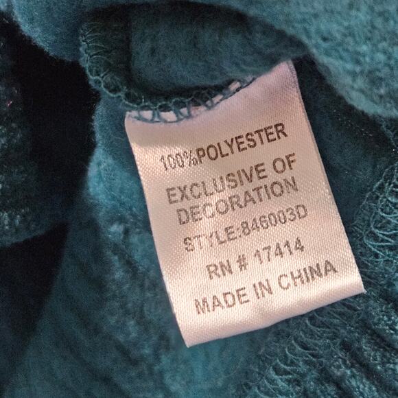 Miss Elaine Robe Sleepwear Snap Button Womens M Floral Green - Picture 6 of 7